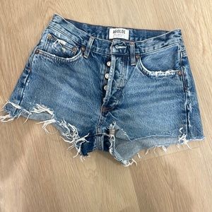 Distressed Agolde shorts